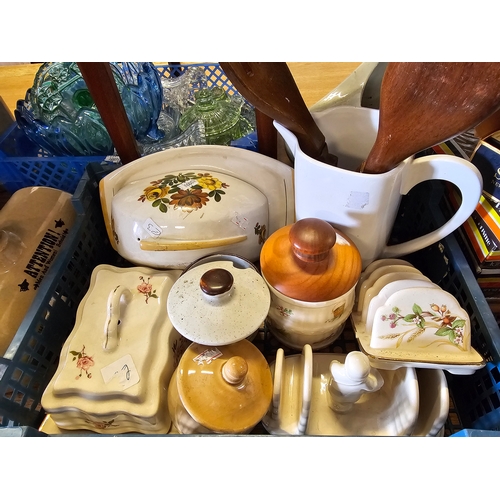 105 - Tray To Include Various Kitchen Items - Butter Dishes Etc.