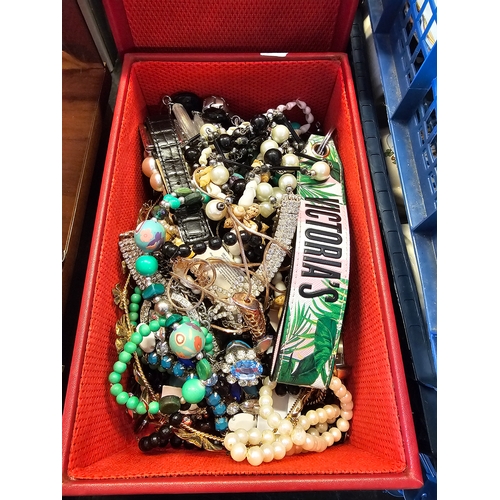 120 - Box Of Costume Jewellery.