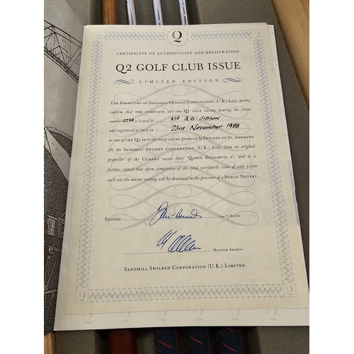 125 - The Qe 2 Portfolio Golf Club Issue, Very Rare Limited To 500 Sets In The Uk, All Paperwork Inc.