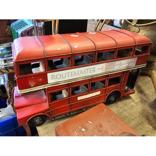 132 - Tin Plate London Bus. 16 x 9.5