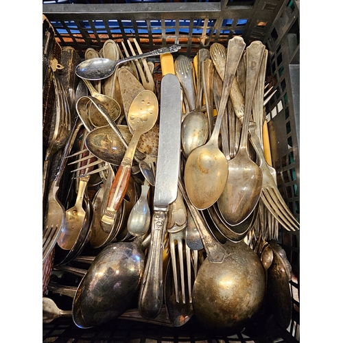 146 - Tray Of Various Flatware And EPNS.
Some Nice Cutlery here.