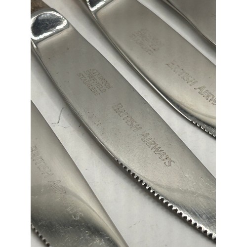 14 - Set Off Six Quality Knives Made By Atkinson Of Sheffield For British Airways First Class.