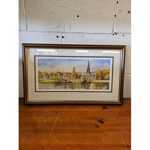 188 - Signed Print Of Clumber Park. 22x13.5 