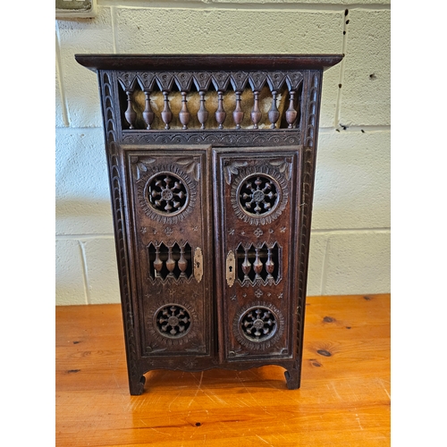 194 - Ornate Wall Hanging Storage Cupboard 18x11