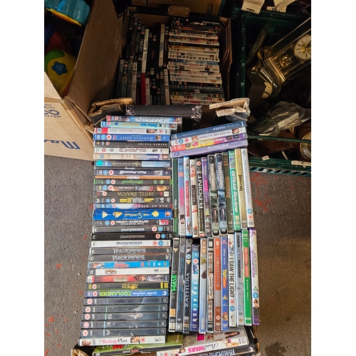 314 - Two Boxes Of Various DVDs.