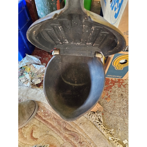 321 - Art Deco Brass Coal Skuttle.