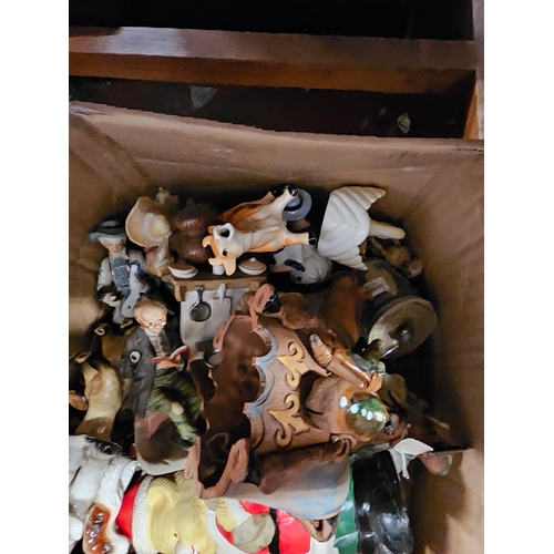 341 - Box Including Various Animal Figures Ect