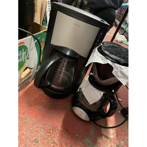 342 - Box Of Various Coffee Machines Including Kenwood Etc.