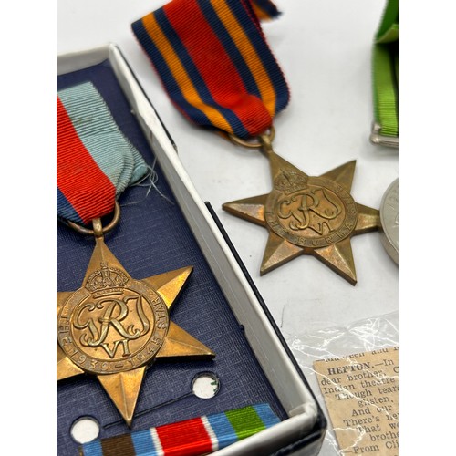 27 - Collection Of Medals Believed To Be Attributed To Clarence Edgar Hepton Fusilier 4616837 KIA 1943, A... 