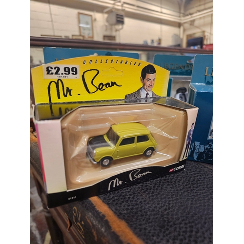 414 - Four Die Cast Corgi Boxed Cars Including Mr. Bean.