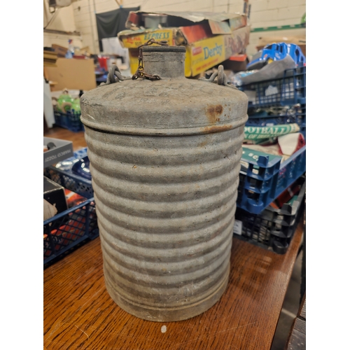 459 - Galvanised Canteen. 13.5