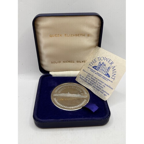 252 - Boxed Proof Coin From The Tower Mint, QE2 Solid Silver Nickel.