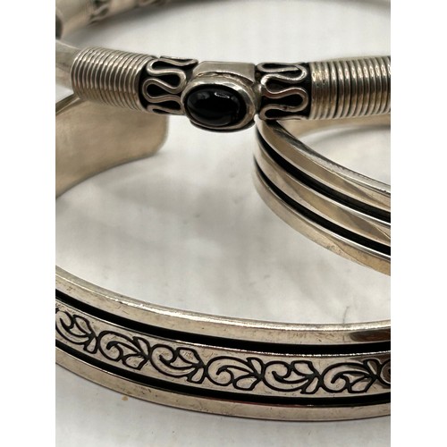 273 - Three Silver Bracelets. Weight