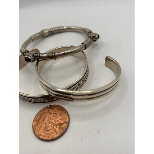 273 - Three Silver Bracelets. Weight