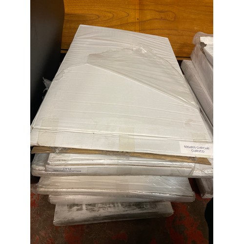 1043 - Seven Chrome Radiators , New And Boxed Various Sizes.