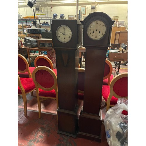 1051 - Two Granddaughter Clocks, Both Needing Attention.