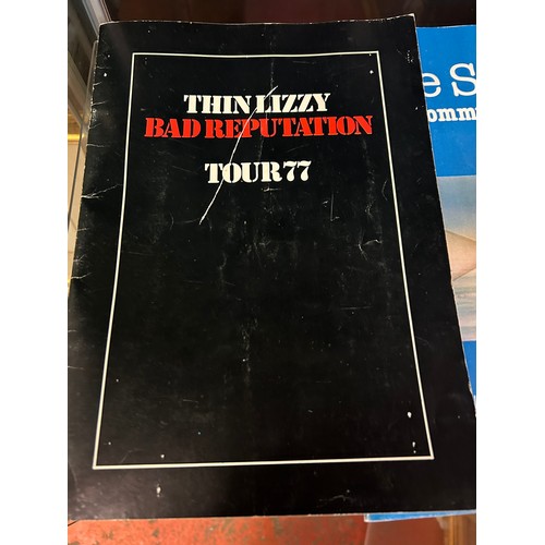 760 - Two Music Tour Programmes  Dire Staits 1979 , Thin Lizzy 1977