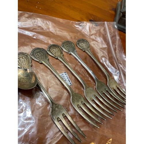 231 - Set Of German Silver Spoons And Forks, Total Weight 270g.