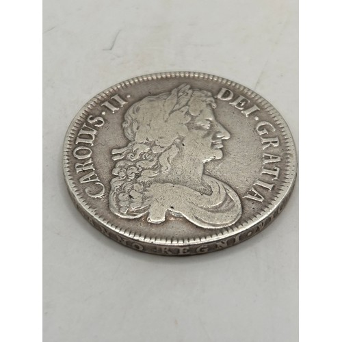 1037 - 1676 Charles 11 Silver Crown.