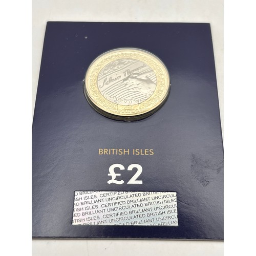 65 - Change Checker Uncirculated IOM £2 Coin.