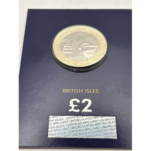 68 - Change Checker Uncirculated IOM £2 Coin.