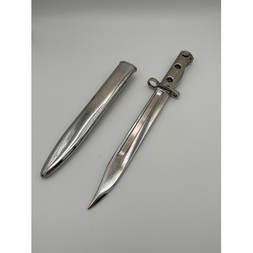 14 - British SLR L1A3 Bayonet, Chrome.