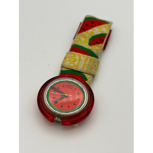 90 - Vintage 1993 Swatch Water Melon, Requires Battery.