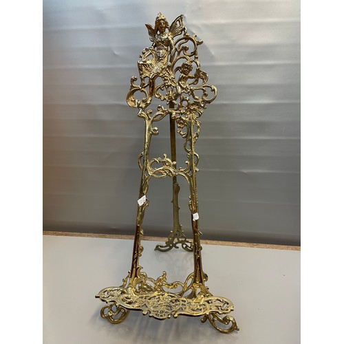 30 - Lovely Detailed Brass Picture Stand 24” x 10.5”.