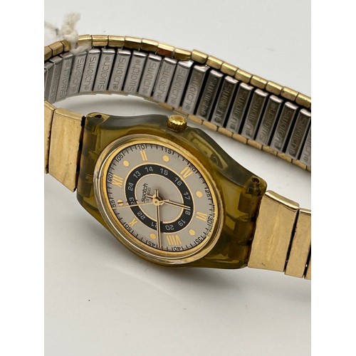 194 - Vintage Ladies Swatch, Kleiner Nougat 1994, Requires Battery.