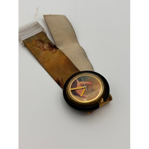 199 - Vintage Large Dial Swatch Watch, Putti 1991, Requires Battery.