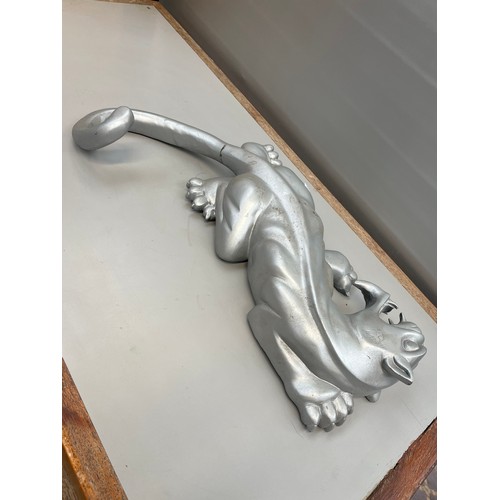 44 - Large Cast Metal Jaguar Figure , Damage To Tail 20