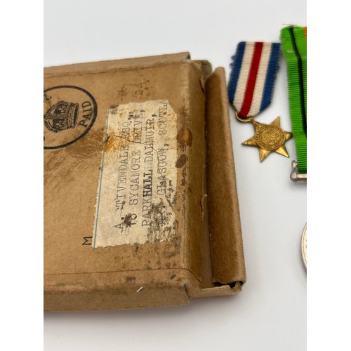 217 - A Collection Of WW2 Medals, Attributed To A.Tivendale, Glasgow.