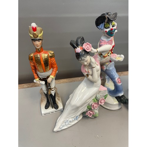 106 - Lot To Include Five Figures Including Clown.