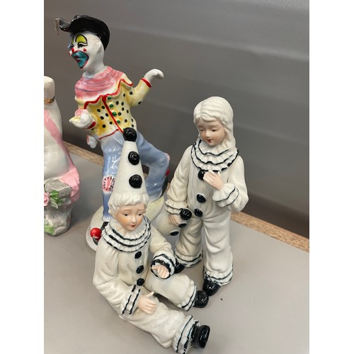 106 - Lot To Include Five Figures Including Clown.