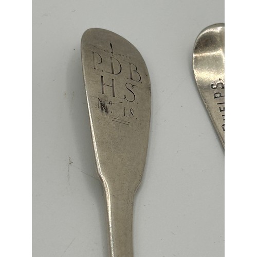 278 - A Collection Of Four Very Early Silver  Table Spoons, Georgian? 115g