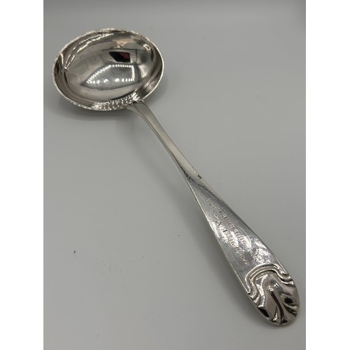 285 - Stunning Antique Silver Ladle By M. Asse (Norway).