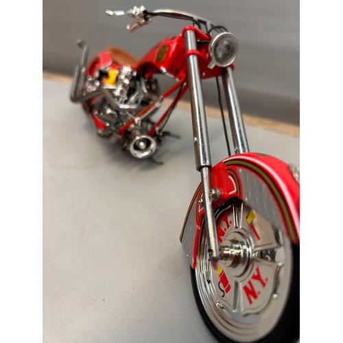 321 - Die Cast Model of Chopper Style Motorcycle 12