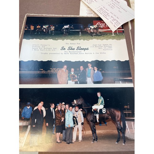 146 - Ephemera Relating To Albert Finney. Including His Racehorses.