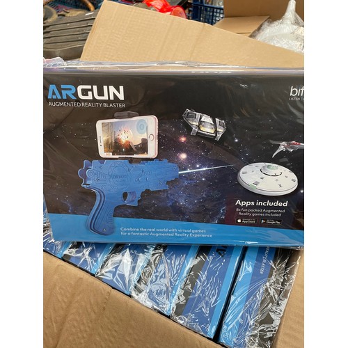 167 - Box To Include 9 New Boxed And Sealed AR Gun Augmented Reality Blasters.