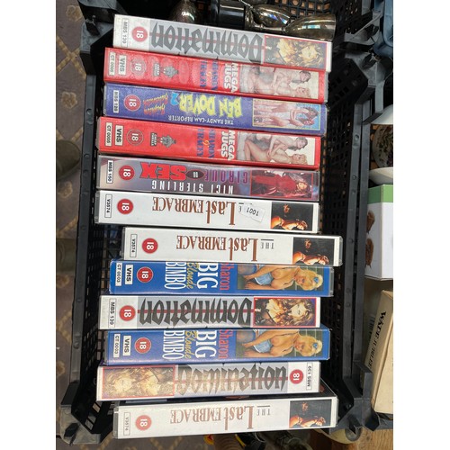 303 - Twelve Adult VHS Tapes.