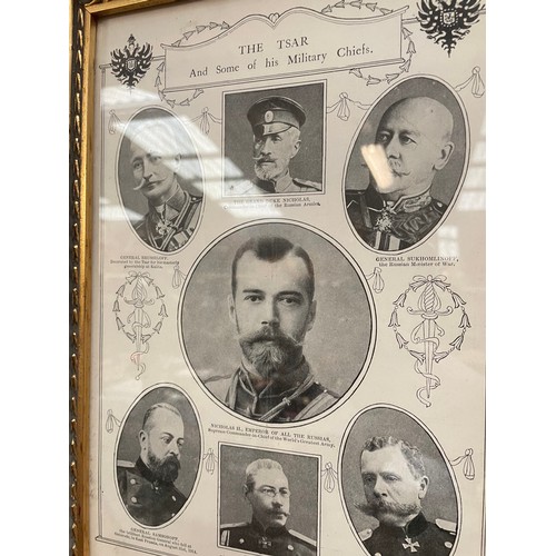 405 - Framed Print ' The TSAR And Some Of His Military Chiefs 15