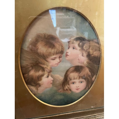 409 - Antique Gilt Framed Cherub Picture 19