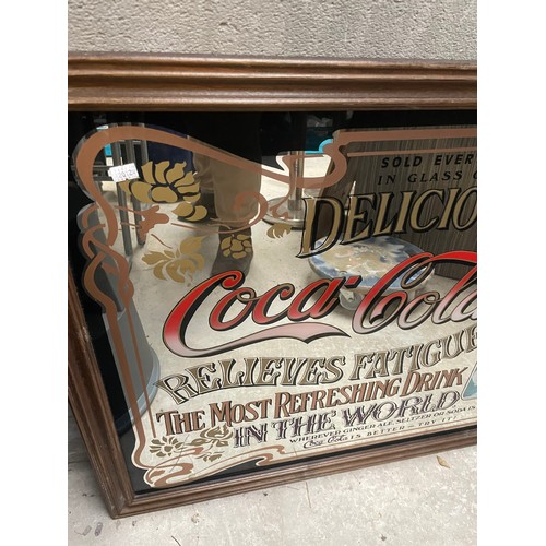 410 - Large Coca-Cola Advertising Mirror 39