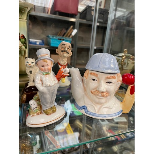 377 - Various Ceramic Figures Including Ladro Swan.