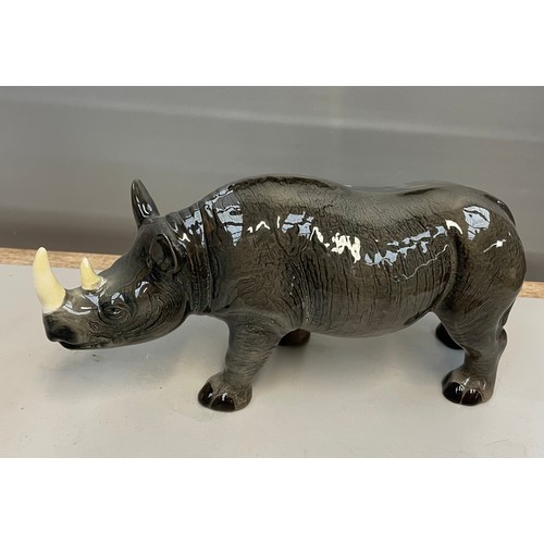 392 - Ceramic Figure Of A Rhino 11