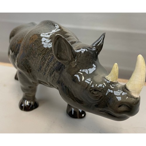 392 - Ceramic Figure Of A Rhino 11