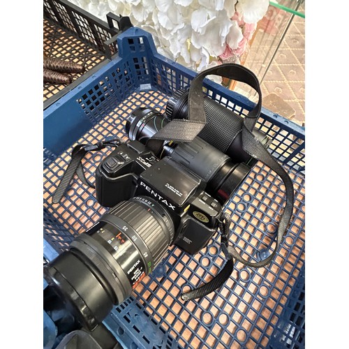 507 - 35mm Pentax Camera Plus Lenses, Working Order.