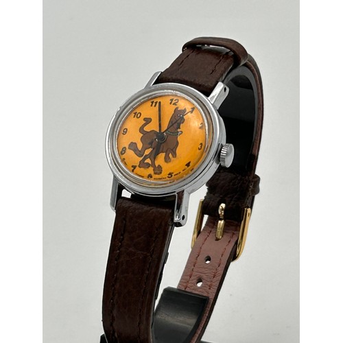 210 - 1977 Hanna Barbera Scooby Doo Watch, Manual Wind, Intermittent Runner.