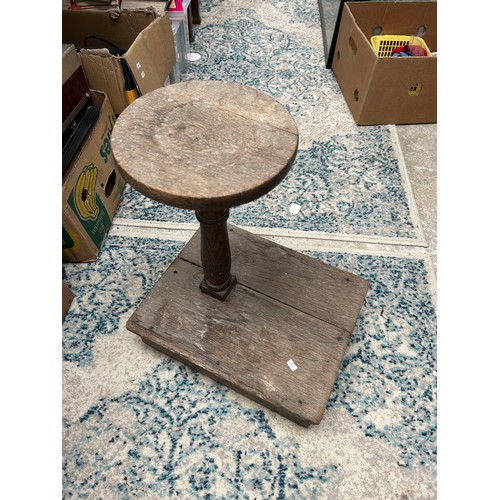 549 - Antique Shoe Shining Stool.