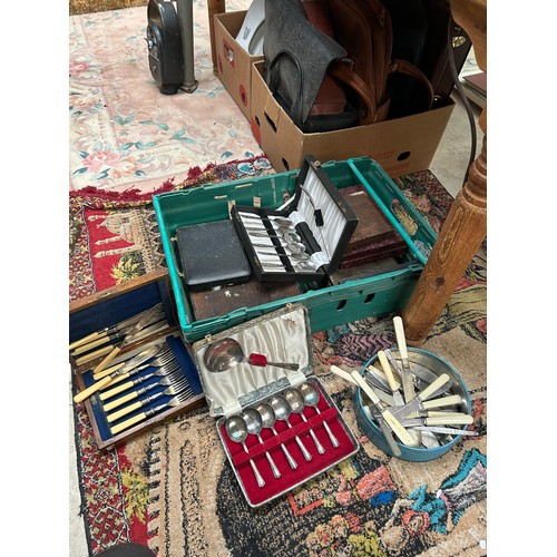 551 - Tray To Include Various Vintage Flatware.